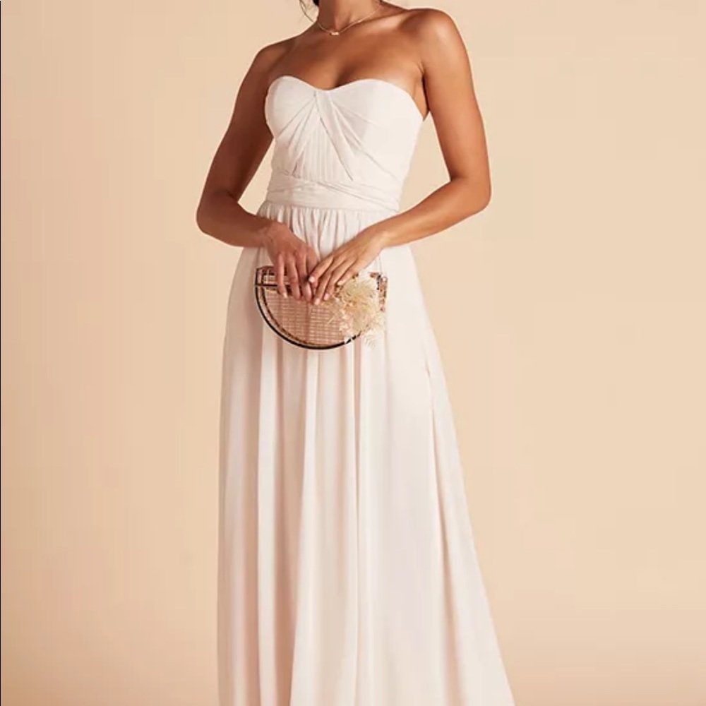 Birdy grey altered bridesmaid bride champagne grace dress // size xs